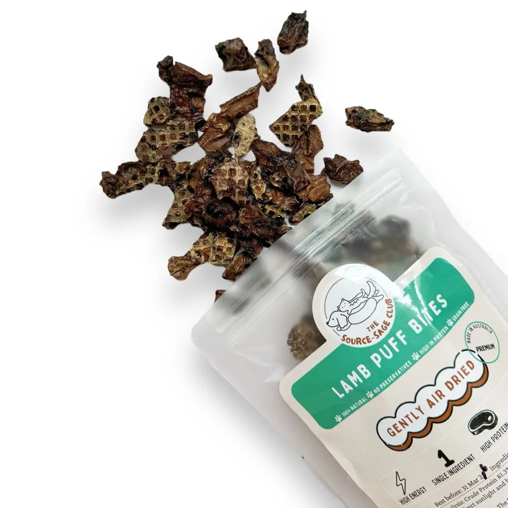 The Source-Sage Club Lamb Puff Bites Grain-Free Cat & Dog Treats 70g