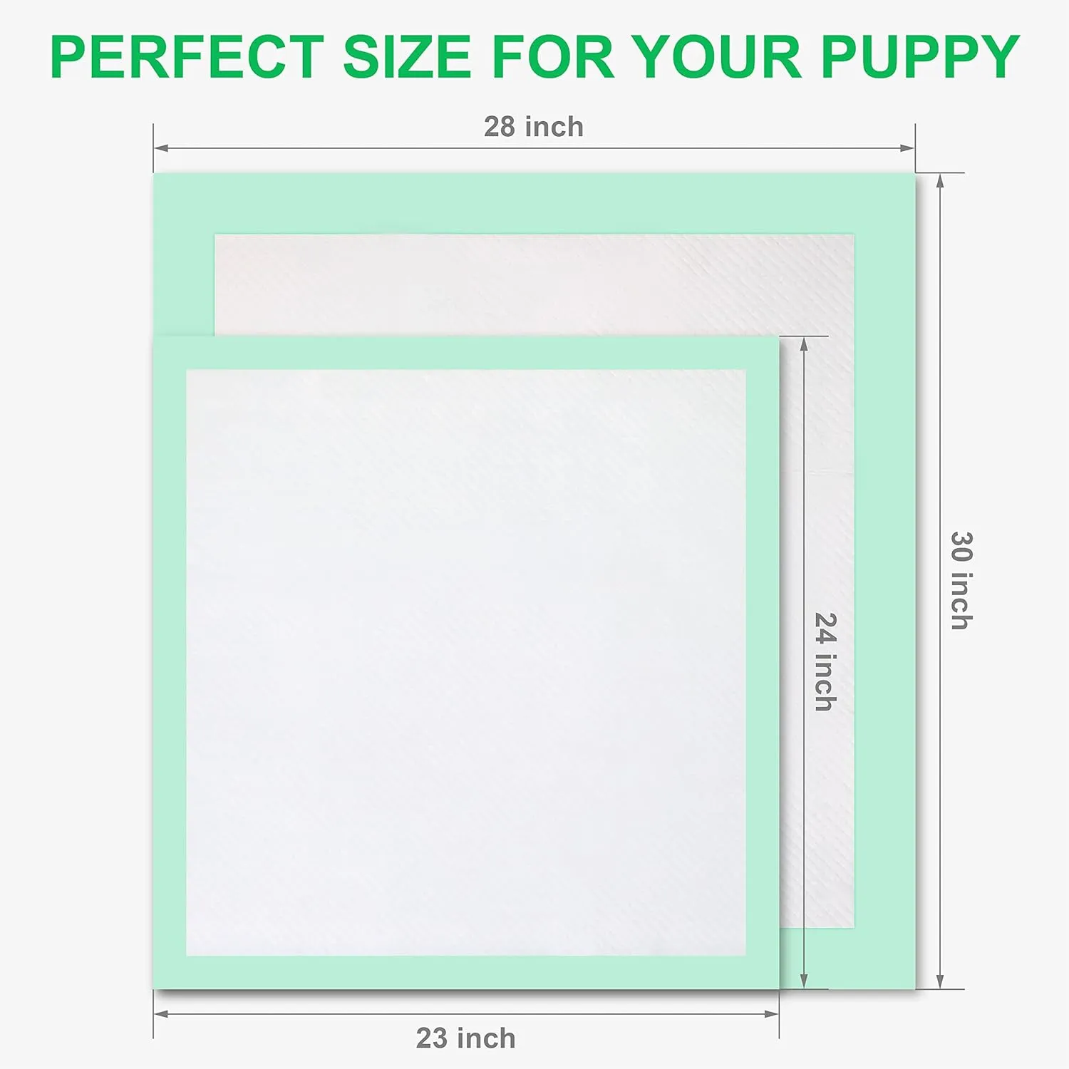 Training Pads - Large 30"x28", 50 Count, 5 Layer, Super-Absorbent, Puppy Pads