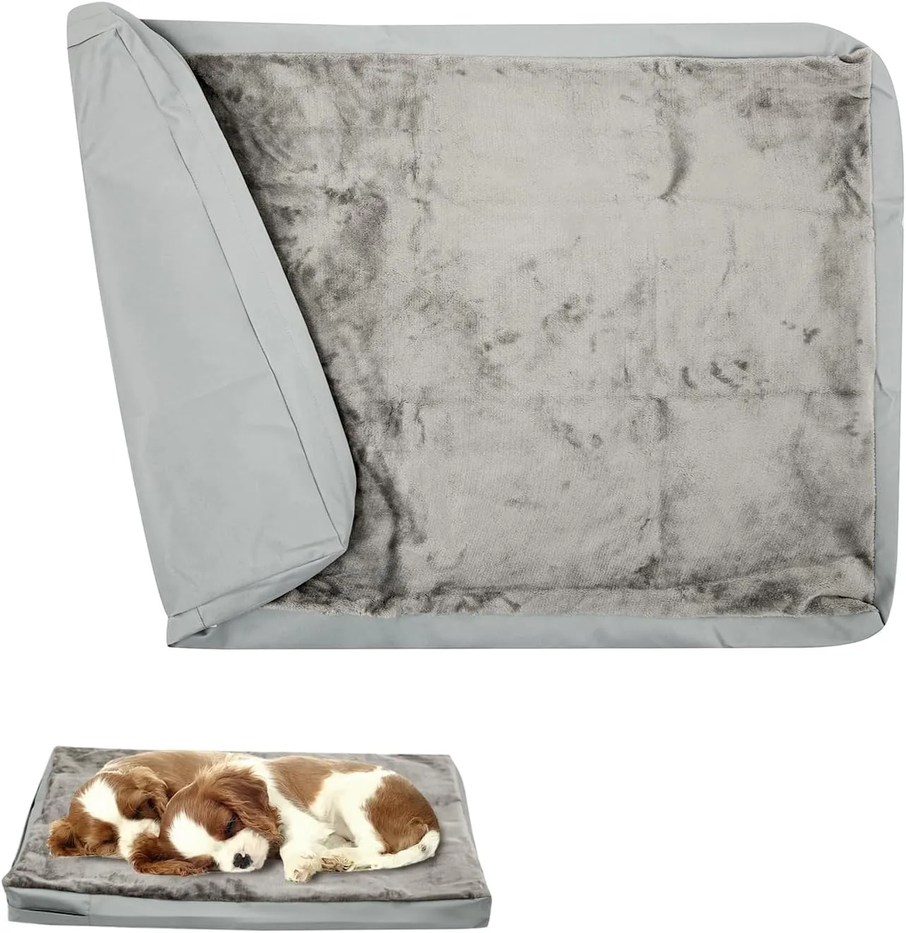 Waterproof Dog Bed Cover,Washable Removable Pet Dog Crate Pad Replacement Cover for 48 Inch Crate,Water Absorbable Pet Puppy Bed Covers for Dogs Cat,46Lx29Wx4H inch