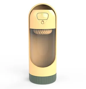 yellow 300ml pet travel cup, portable outdoor drinking cup with filter AZ19888
